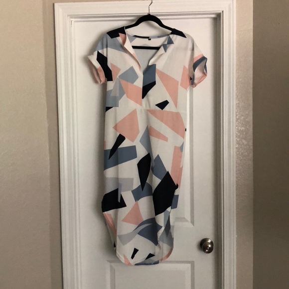 Geometric Print Dress - Picture 1 of 4